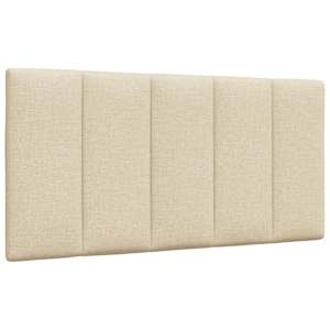 Polštář na čelo postele Hanko krémový 100 cm textil - obrázek 1