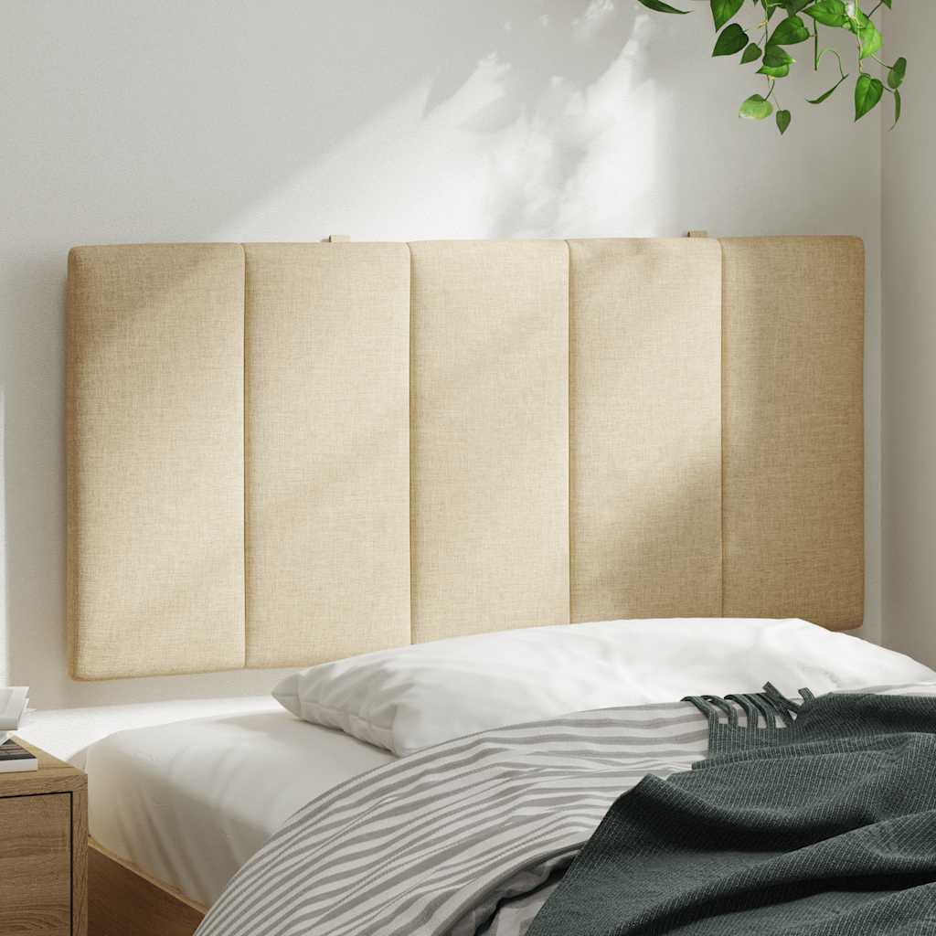 Thumbnail - vidaXL Kopfteil-Kissen "Hanko" Creme 100 cm Stoff