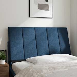 Polštář na čelo postele Hanko modrý 100 cm textil - obrázek 2