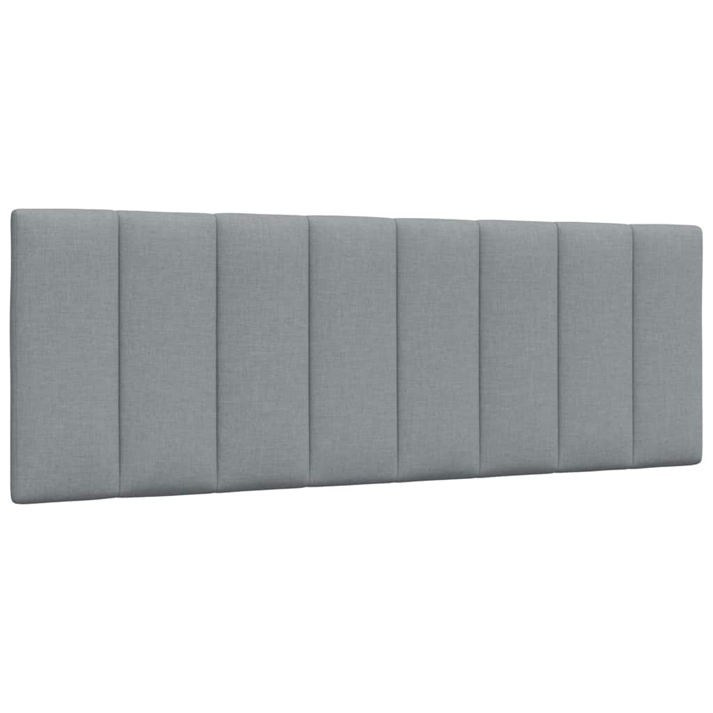 vidaXL Polštář na čelo postele světle šedý 120 cm textil