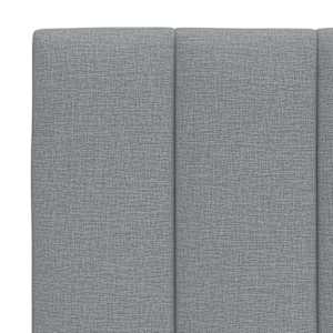 Polštář na čelo postele Hanko světle šedý 120 cm textil - obrázek 7