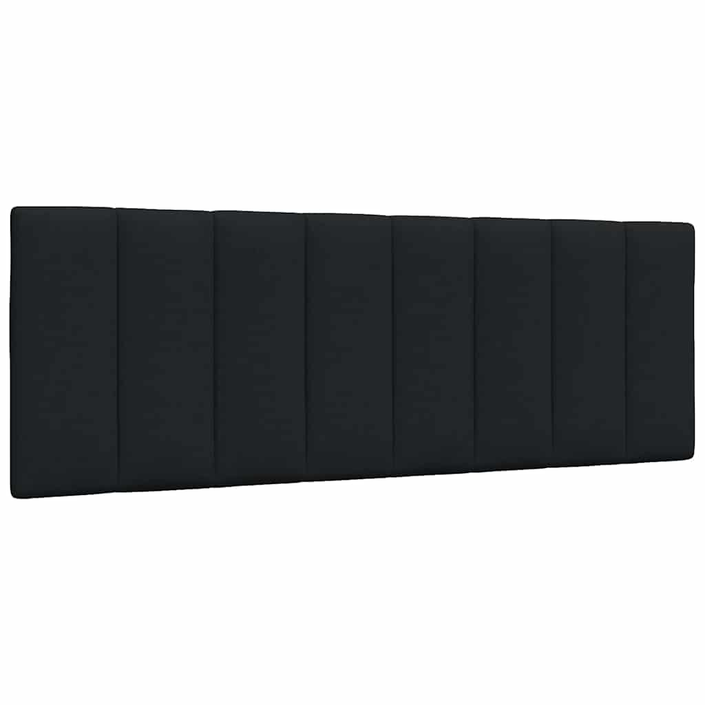 vidaXL Pernă pentru tăblie de pat, negru, 120 cm, material textil