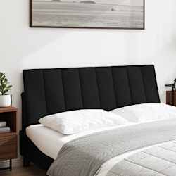 vidaXL Hoofdbordkussen "Hanko" 120 cm stof zwart