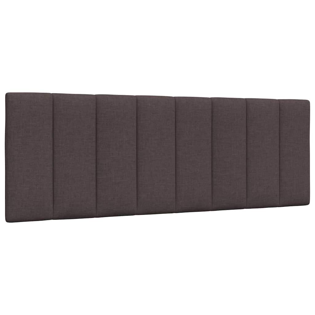 vidaXL Polštář na čelo postele Hanko tmavě hnědý 120 cm textil