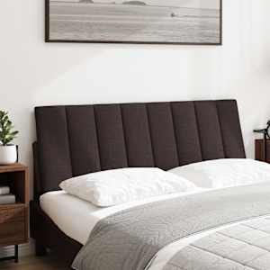 Polštář na čelo postele Hanko tmavě hnědý 120 cm textil - obrázek 2