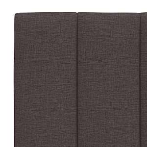 Polštář na čelo postele Hanko tmavě hnědý 120 cm textil - obrázek 7