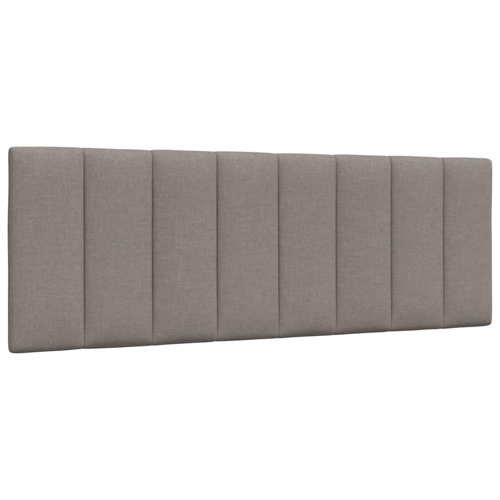 vidaXL Pernă pentru tăblie de pat, gri taupe, 120 cm, material textil