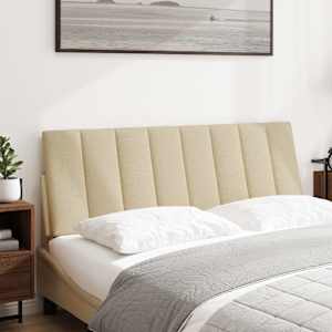 Polštář na čelo postele Hanko krémový 120 cm textil - obrázek 2