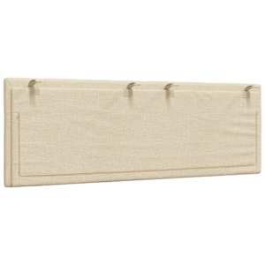Polštář na čelo postele Hanko krémový 120 cm textil - obrázek 6