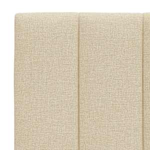 Polštář na čelo postele Hanko krémový 120 cm textil - obrázek 7