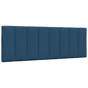 Polštář na čelo postele Hanko modrý 120 cm textil - obrázek 1