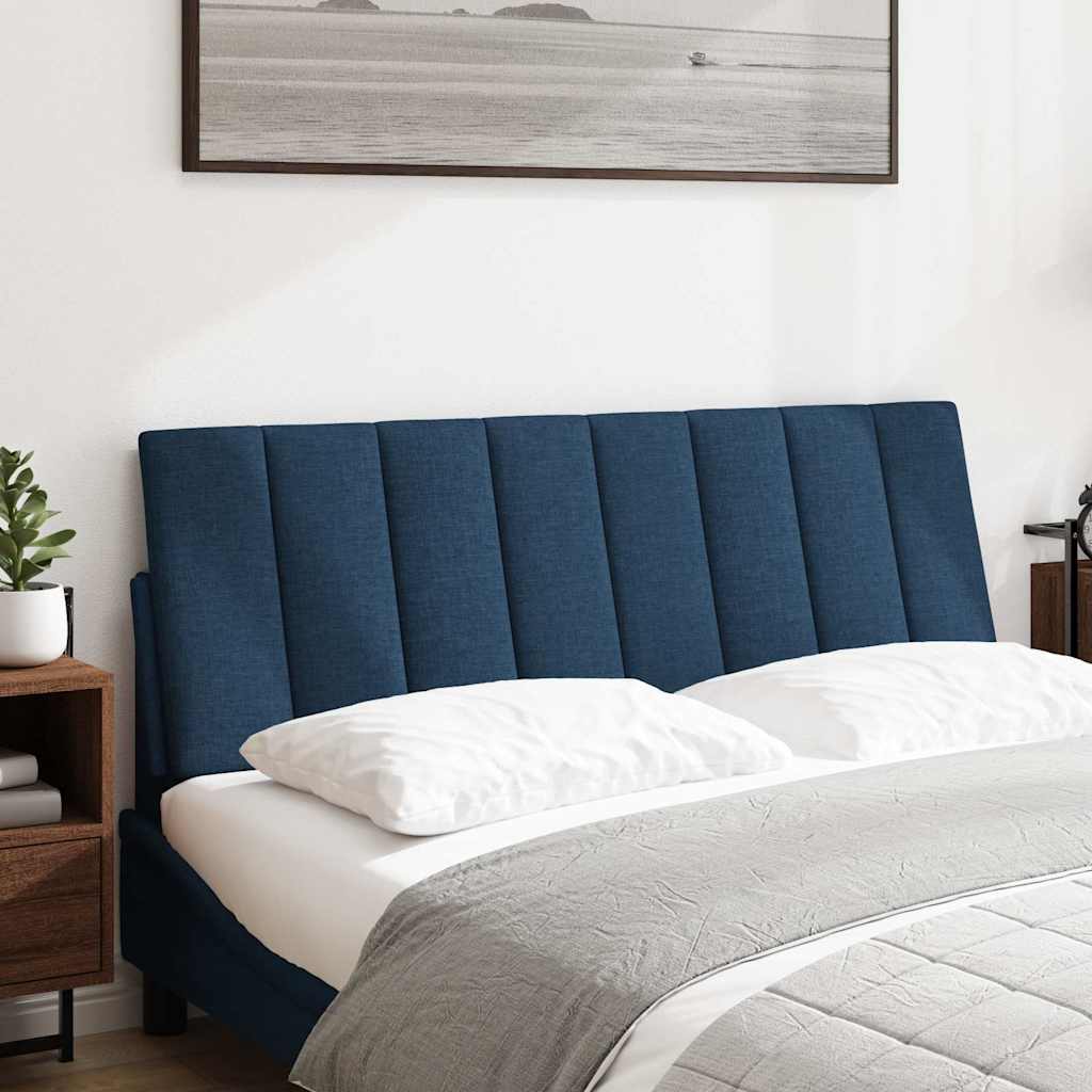 vidaXL Hoofdbordkussen 120 cm stof blauw afbeelding