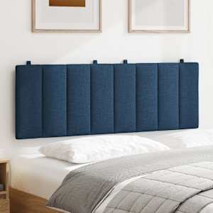 Polštář na čelo postele Hanko modrý 120 cm textil - obrázek 3