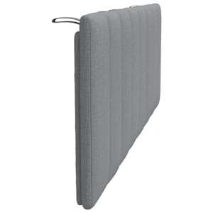 Polštář na čelo postele Hanko světle šedý 140 cm textil - obrázek 5