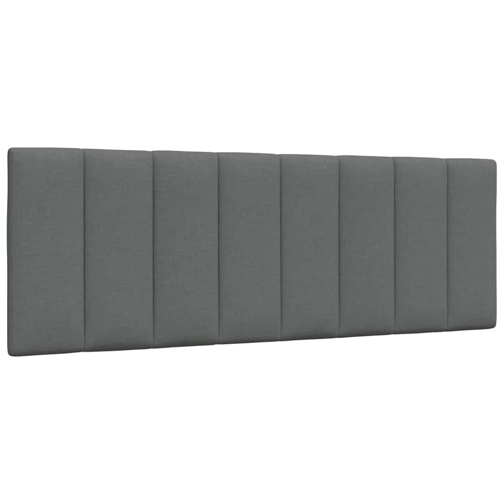 vidaXL Hoofdbordkussen "Hanko" 140 cm stof donkergrijs grijs, foto 3