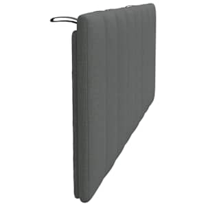 Polštář na čelo postele Hanko tmavě šedý 140 cm textil - obrázek 5
