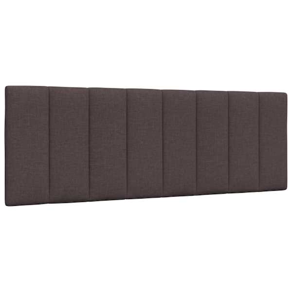 vidaXL voodipeatsi padi Hanko, tumepruun, 140 cm, kangas