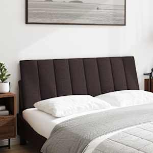 Polštář na čelo postele Hanko tmavě hnědý 140 cm textil - obrázek 2