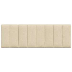 Polštář na čelo postele Hanko krémový 140 cm textil - obrázek 4
