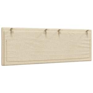 Polštář na čelo postele Hanko krémový 140 cm textil - obrázek 6