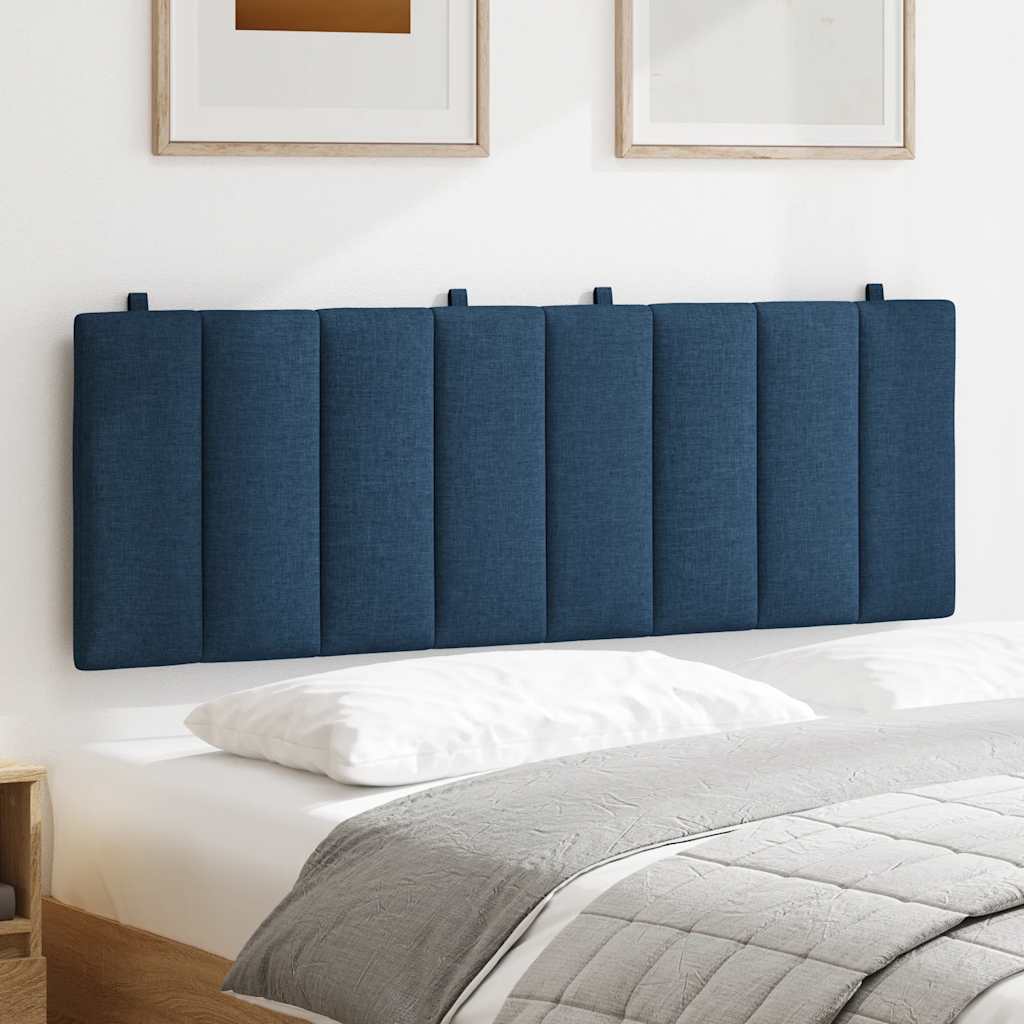 vidaXL Hoofdbordkussen "Hanko" 140 cm stof blauw, foto 2