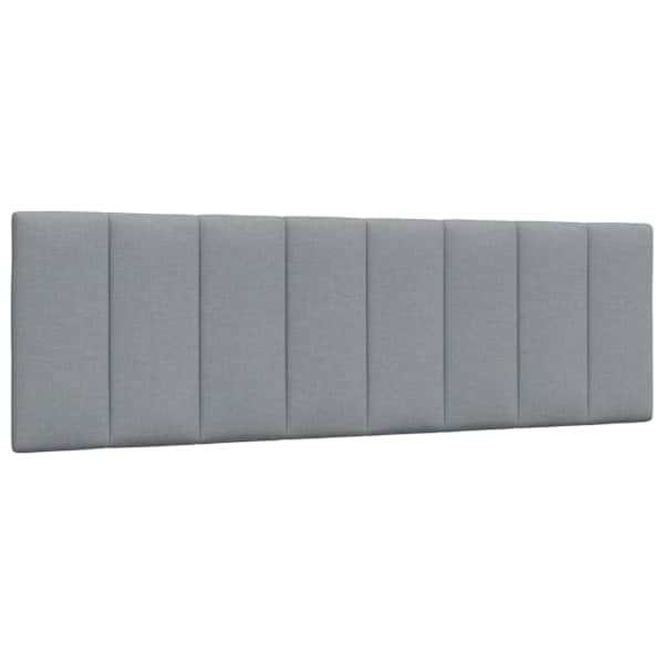 vidaXL voodipeatsi padi Hanko, helehall, 160 cm, kangas