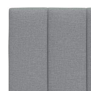 Polštář na čelo postele Hanko světle šedý 160 cm textil - obrázek 7