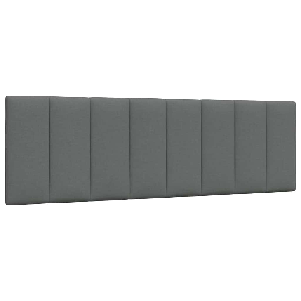 vidaXL Hoofdbordkussen "Hanko" 160 cm stof donkergrijs grijs, foto 3