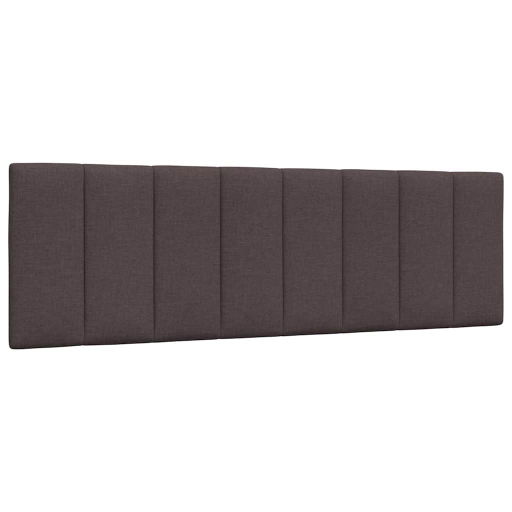 vidaXL Polštář na čelo postele Hanko tmavě hnědý 160 cm textil