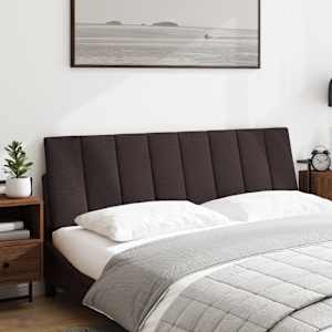Polštář na čelo postele Hanko tmavě hnědý 160 cm textil - obrázek 2