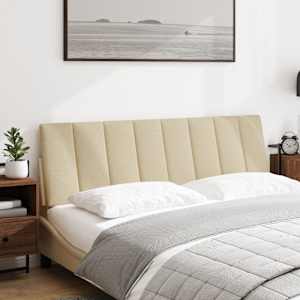 Polštář na čelo postele Hanko krémový 160 cm textil - obrázek 2