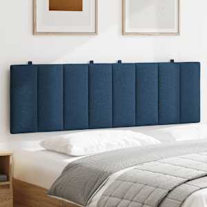 Polštář na čelo postele Hanko modrý 160 cm textil - obrázek 3