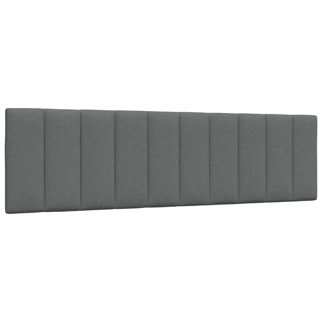 vidaXL Hoofdbordkussen "Hanko" 180 cm stof donkergrijs grijs, foto 3