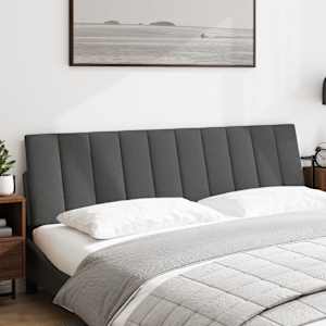 Polštář na čelo postele Hanko tmavě šedý 180 cm textil - obrázek 2