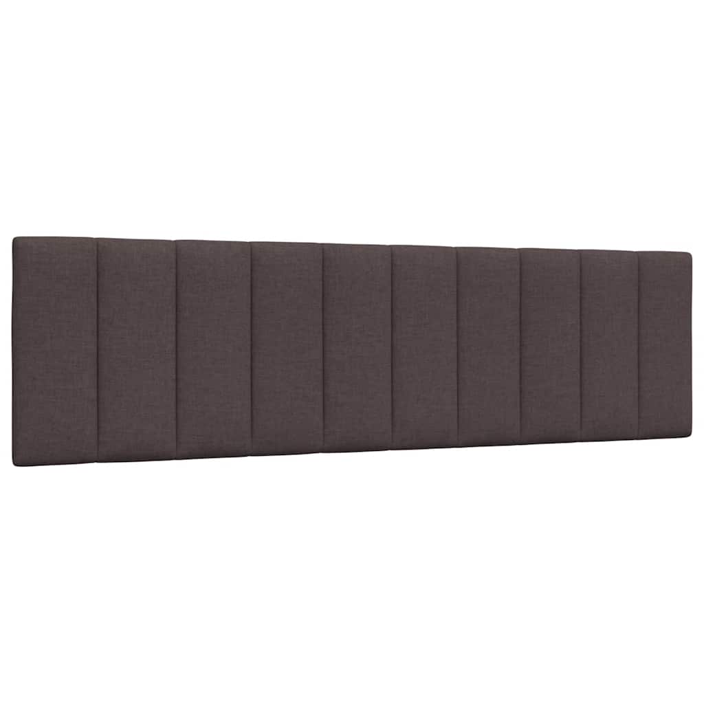 vidaXL Polštář na čelo postele Hanko tmavě hnědý 180 cm textil