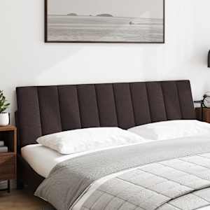 Polštář na čelo postele Hanko tmavě hnědý 180 cm textil - obrázek 2