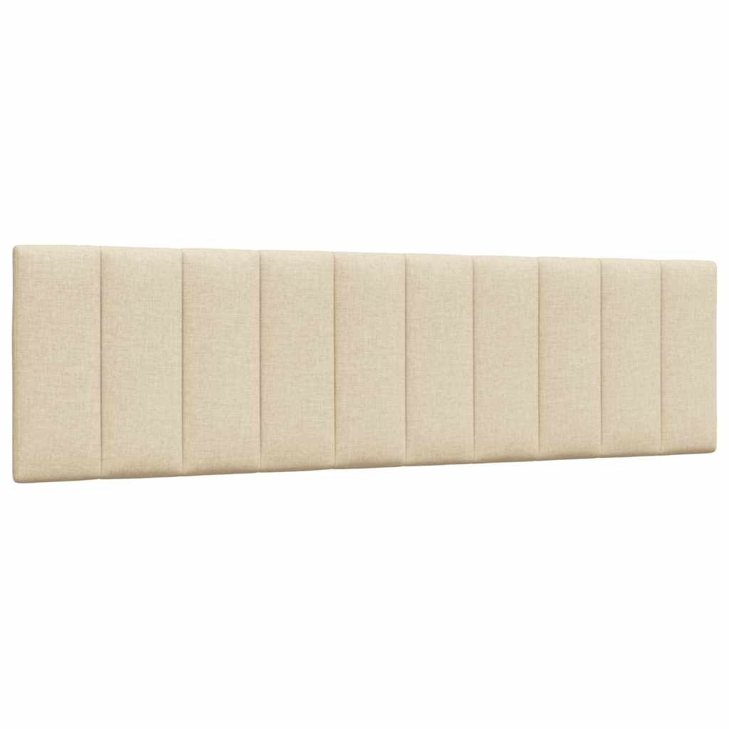 vidaXL Polštář na čelo postele Hanko krémový 180 cm textil