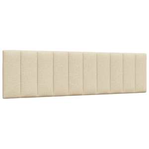 Polštář na čelo postele Hanko krémový 180 cm textil - obrázek 1