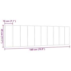 Polštář na čelo postele Hanko krémový 180 cm textil - obrázek 9