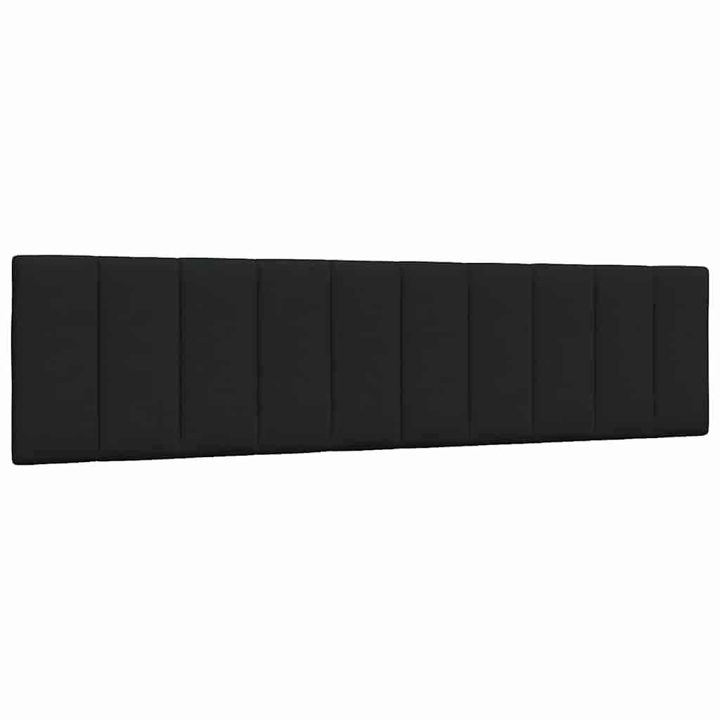 vidaXL Pernă pentru tăblie de pat, negru, 200 cm, material textil