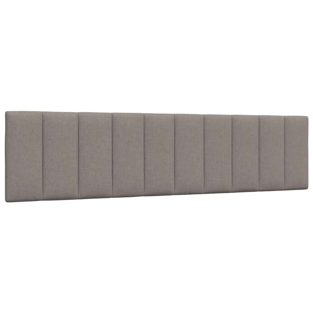 vidaXL Polštář na čelo postele Hanko taupe 200 cm textil