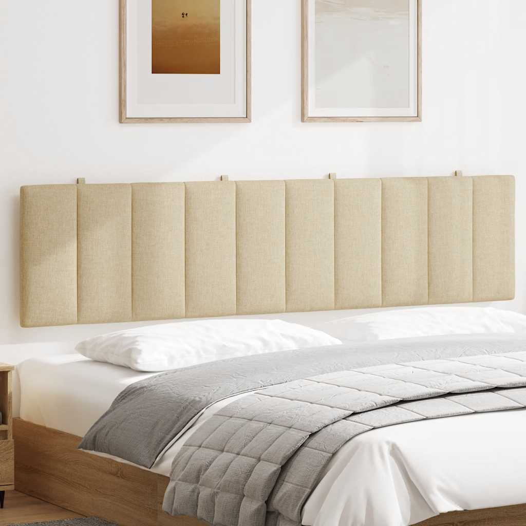 vidaXL Hoofdbordkussen "Hanko" 200 cm stof crèmekleurig, foto 2