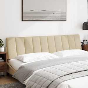 Polštář na čelo postele Hanko krémový 200 cm textil - obrázek 2