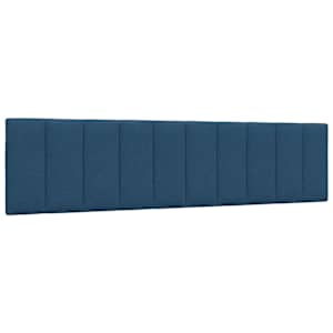 Polštář na čelo postele Hanko modrý 200 cm textil - obrázek 1