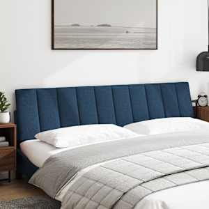 Polštář na čelo postele Hanko modrý 200 cm textil - obrázek 2