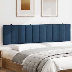 Polštář na čelo postele Hanko modrý 200 cm textil - obrázek 3