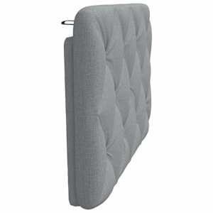 Polštář na čelo postele světle šedý 80 cm textil - obrázek 5