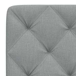 Polštář na čelo postele světle šedý 80 cm textil - obrázek 7