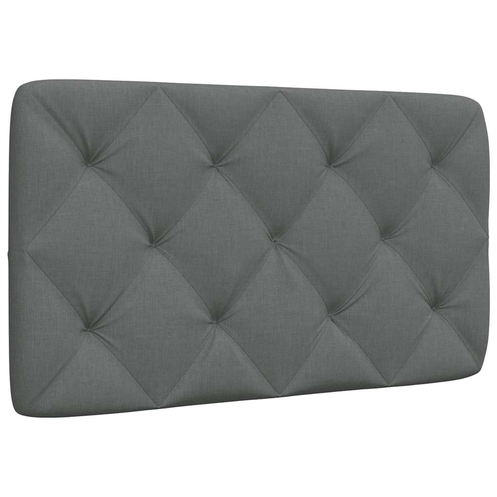vidaXL Pernă pentru tăblie de pat, gri închis, 80 cm, material textil