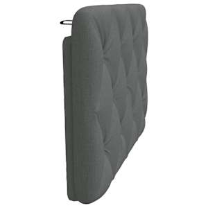 Polštář na čelo postele tmavě šedý 80 cm textil - obrázek 5